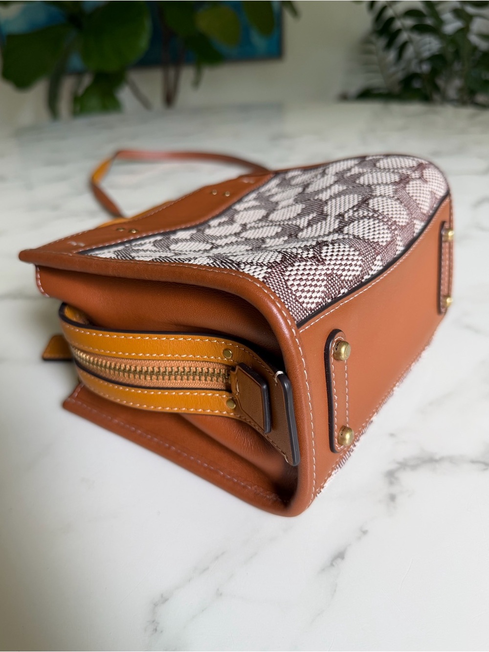 Coach Rogue 17 In Signature Textile Jacquard With Duck Motif C6164 Crossbody Bag - Picture 9 of 15